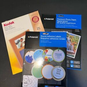 Label And Photo Paper Lot